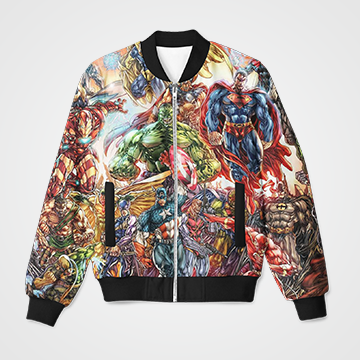 Marvel Comic Bomber Jacket Custom Freaks