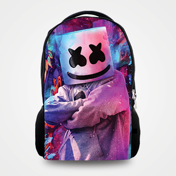 DJ Marshmello Backpack Students School Bag Pencil Case Lunch Bag Cooler Bag  3PCS | eBay